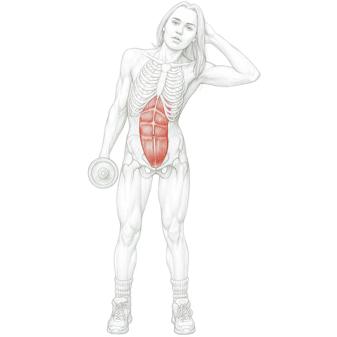 Dumbbell side bends