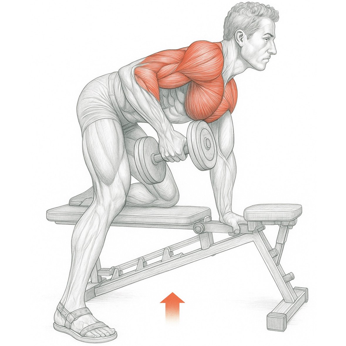 One-arm Dumbbell Rows
