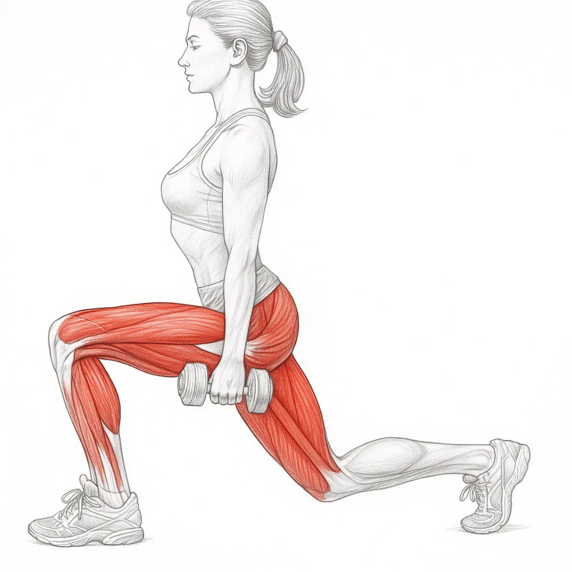 Dumbbell Lunges