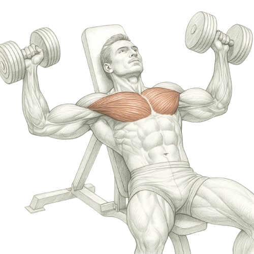 Incline dumbbell flys