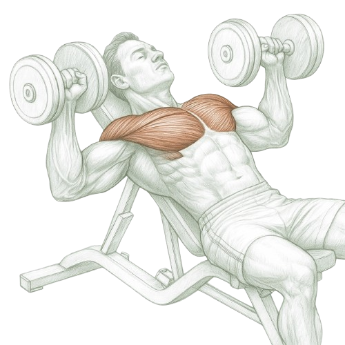 Incline dumbbell presses