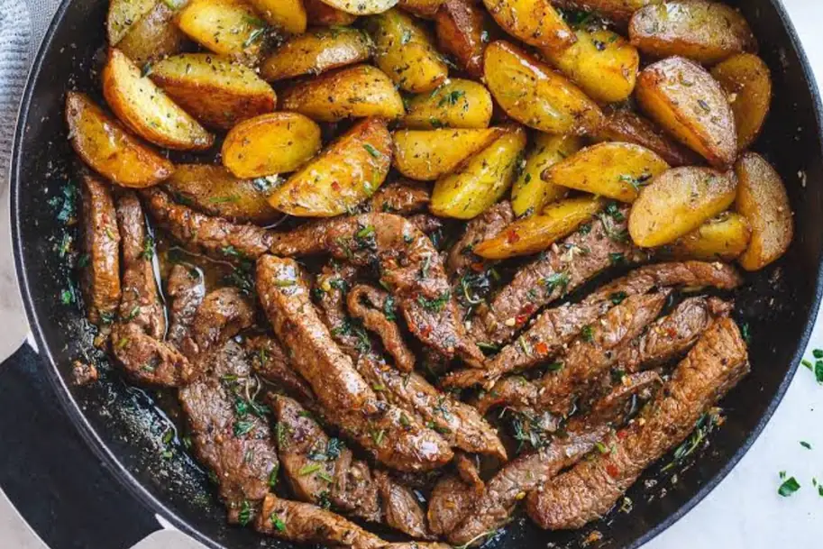 Steak with potatoes